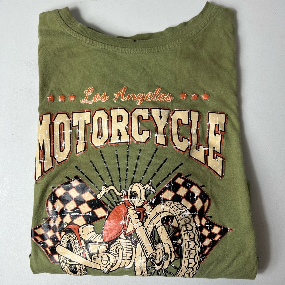 Oversized motorcycle tee